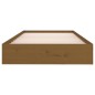vidaXL Estructura de cama madera maciza marrón miel 100x200 cm vidaXL Estructura de cama madera maciza marrón miel 100x200 cm