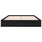 vidaXL Estructura de cama doble madera maciza negro 135x190 cm vidaXL Estructura de cama doble madera maciza negro 135x190 cm