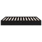 vidaXL Estructura de cama doble madera maciza negro 135x190 cm vidaXL Estructura de cama doble madera maciza negro 135x190 cm