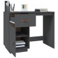 vidaXL Escritorio de madera maciza de pino gris 95x50x75 cm