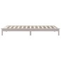 vidaXL Estructura de cama madera maciza de pino blanco 75x190 cm vidaXL Estructura de cama madera maciza de pino blanco 75x190 cm