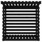 vidaXL Leñero de madera maciza de pino negro 108x73x108 cm vidaXL Leñero de madera maciza de pino negro 108x73x108 cm