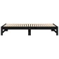 vidaXL Sofá cama extraíble madera maciza de pino negro 2x(75x190) cm vidaXL Sofá cama extraíble madera maciza de pino negro 2x(75x190) cm