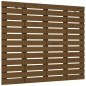 vidaXL Cabecero cama pared madera maciza pino marrón miel 106x3x91,5cm