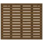 vidaXL Cabecero cama pared madera maciza pino marrón miel 106x3x91,5cm
