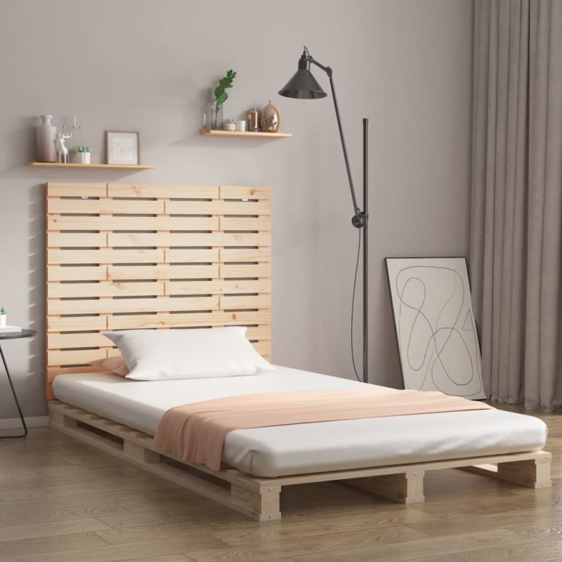 vidaXL Cabecero de cama de pared madera maciza de pino 81x3x91,5 cm vidaXL Cabecero de cama de pared madera maciza de pino 81x3x91,5 cm