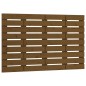 vidaXL Cabecero cama pared madera maciza pino marrón miel 106x3x63 cm vidaXL Cabecero cama pared madera maciza pino marrón miel 106x3x63 cm