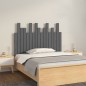 vidaXL Cabecero de cama de pared madera maciza pino gris 108x3x80 cm vidaXL Cabecero de cama de pared madera maciza pino gris 108x3x80 cm