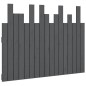vidaXL Cabecero de cama de pared madera maciza pino gris 108x3x80 cm vidaXL Cabecero de cama de pared madera maciza pino gris 108x3x80 cm