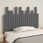 vidaXL Cabecero de cama de pared madera maciza pino gris 108x3x80 cm vidaXL Cabecero de cama de pared madera maciza pino gris 108x3x80 cm
