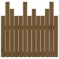 vidaXL Cabecero cama pared madera maciza pino marrón miel 82,5x3x80 cm vidaXL Cabecero cama pared madera maciza pino marrón miel 82,5x3x80 cm