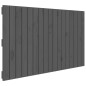 vidaXL Cabecero de cama de pared madera maciza pino gris 108x3x60 cm vidaXL Cabecero de cama de pared madera maciza pino gris 108x3x60 cm