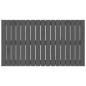 vidaXL Cabecero de cama de pared madera maciza pino gris 108x3x60 cm vidaXL Cabecero de cama de pared madera maciza pino gris 108x3x60 cm