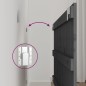 vidaXL Cabecero de cama de pared madera maciza pino gris 108x3x60 cm vidaXL Cabecero de cama de pared madera maciza pino gris 108x3x60 cm