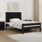 vidaXL Cabecero de cama de pared madera maciza pino negro 108x3x60 cm vidaXL Cabecero de cama de pared madera maciza pino negro 108x3x60 cm