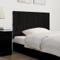 vidaXL Cabecero de cama de pared madera maciza pino negro 108x3x60 cm vidaXL Cabecero de cama de pared madera maciza pino negro 108x3x60 cm