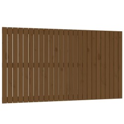 vidaXL Cabecero cama pared madera maciza pino marrón miel 159,5x3x90cm