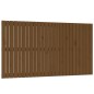 vidaXL Cabecero cama pared madera maciza pino marrón miel 159,5x3x90cm
