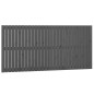 vidaXL Cabecero de cama de pared madera maciza pino gris 185x3x90 cm vidaXL Cabecero de cama de pared madera maciza pino gris 185x3x90 cm