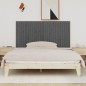 vidaXL Cabecero de cama de pared madera maciza pino gris 185x3x90 cm vidaXL Cabecero de cama de pared madera maciza pino gris 185x3x90 cm