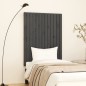 vidaXL Cabecero de cama de pared madera maciza pino gris 82,5x3x110 cm