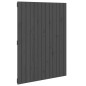 vidaXL Cabecero de cama de pared madera maciza pino gris 82,5x3x110 cm