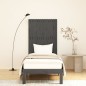 vidaXL Cabecero de cama de pared madera maciza pino gris 82,5x3x110 cm