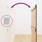 vidaXL Cabecero de cama de pared madera maciza pino gris 82,5x3x110 cm