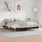 vidaXL Estructura de cama madera contrachapada roble ahumado 120x200cm