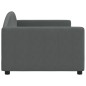 vidaXL Sofá cama tela gris oscuro 90x200 cm