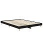 vidaXL Estructura de cama madera contrachapada negra 135x190 cm vidaXL Estructura de cama madera contrachapada negra 135x190 cm