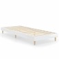 vidaXL Estructura de cama madera contrachapada blanco brillo 75x190 cm vidaXL Estructura de cama madera contrachapada blanco brillo 75x190 cm