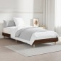 vidaXL Estructura de cama madera contrachapada roble marrón 75x190 cm vidaXL Estructura de cama madera contrachapada roble marrón 75x190 cm