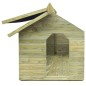 vidaXL Casa de perros de jardín tejado abierto madera pino impregnada vidaXL Casa de perros de jardín tejado abierto madera pino impregnada