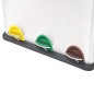 vidaXL Cubo de reciclaje y basura con pedal acero inoxidable 24 L vidaXL Cubo de reciclaje y basura con pedal acero inoxidable 24 L