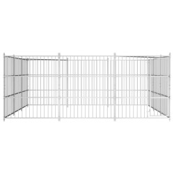 vidaXL Perrera de exterior 450x450x185 cm