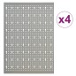 vidaXL Tableros de clavijas para pared 4 unidades acero 40x58 cm vidaXL Tableros de clavijas para pared 4 unidades acero 40x58 cm