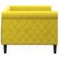 vidaXL Sofá cama terciopelo amarillo 80x200 cm vidaXL Sofá cama terciopelo amarillo 80x200 cm