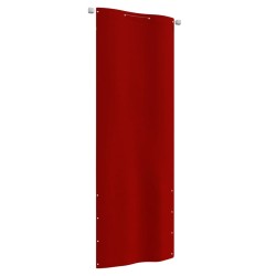 vidaXL Toldo para balcón de tela oxford rojo 80x240 cm