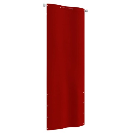vidaXL Toldo para balcón de tela oxford rojo 80x240 cm