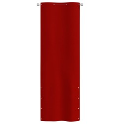 vidaXL Toldo para balcón de tela oxford rojo 80x240 cm