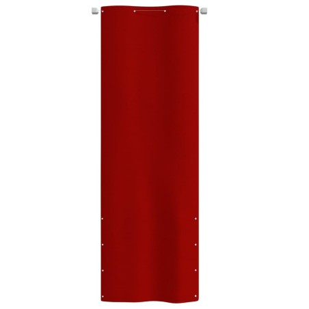 vidaXL Toldo para balcón de tela oxford rojo 80x240 cm
