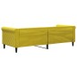 vidaXL Sofá cama terciopelo amarillo 80x200 cm vidaXL Sofá cama terciopelo amarillo 80x200 cm