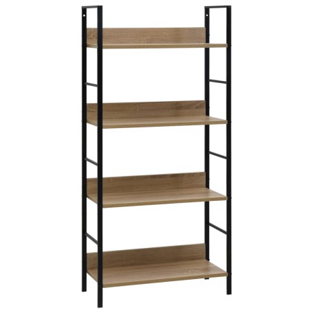 vidaXL Estantería de 4 niveles madera ingeniería roble 60x27,6x124,5cm