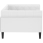 vidaXL Sofá cama cuero sintético blanco 80x200 cm vidaXL Sofá cama cuero sintético blanco 80x200 cm