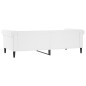 vidaXL Sofá cama cuero sintético blanco 80x200 cm vidaXL Sofá cama cuero sintético blanco 80x200 cm