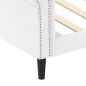 vidaXL Sofá cama cuero sintético blanco 80x200 cm vidaXL Sofá cama cuero sintético blanco 80x200 cm