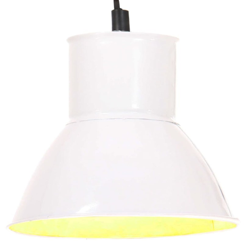 vidaXL Lámpara colgante redonda 25 W blanca 17 cm E27