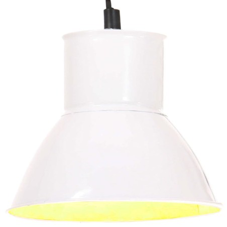 vidaXL Lámpara colgante redonda 25 W blanca 17 cm E27