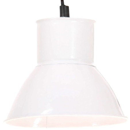 vidaXL Lámpara colgante redonda 25 W blanca 17 cm E27